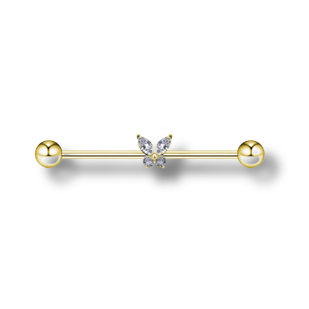 Mariposa Industrial Piercing Gold