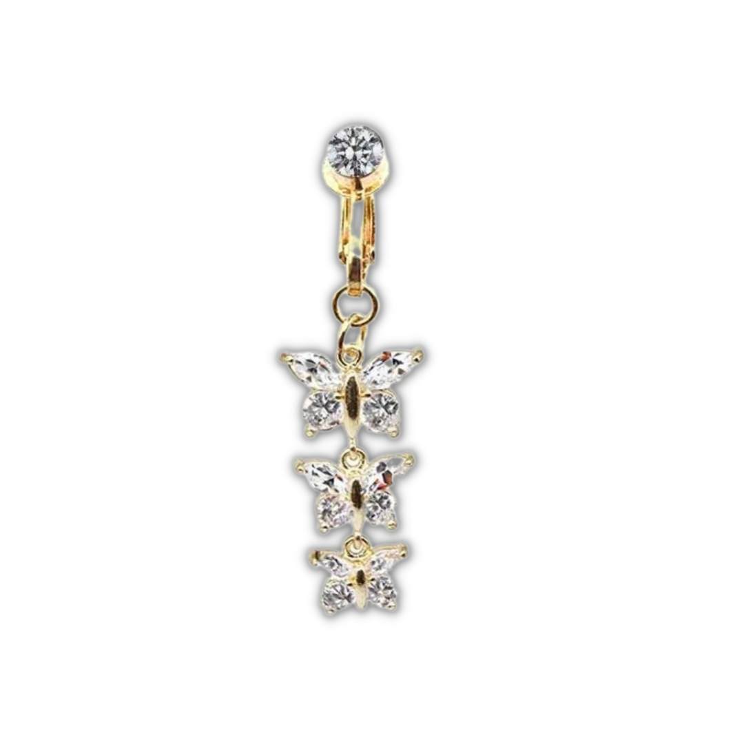 Mariposa fake Bauchnabelpiercing gold