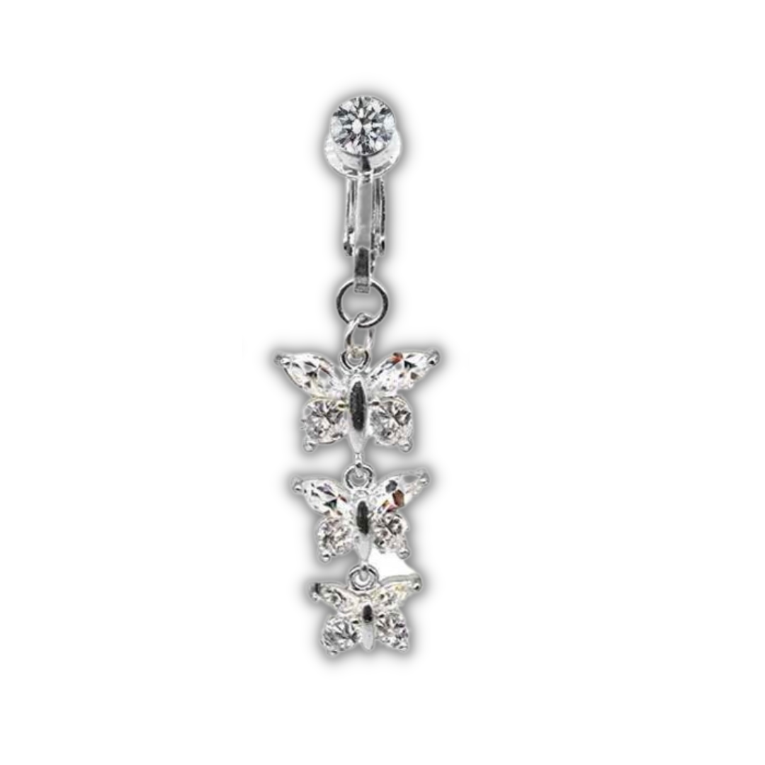 Fake Mariposa Bauchnabelpiercing Silber