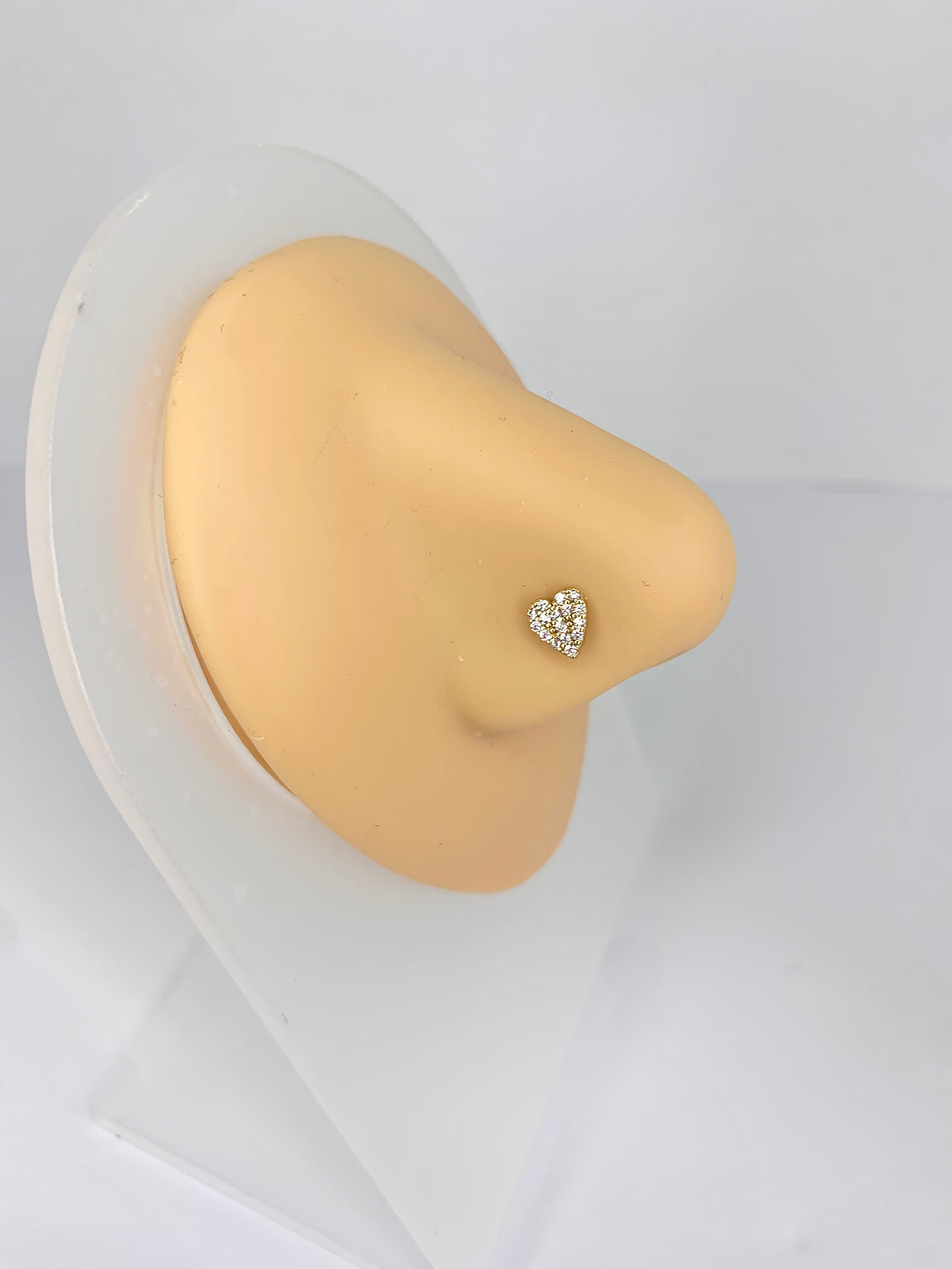 Piercing de nez Icy heart or