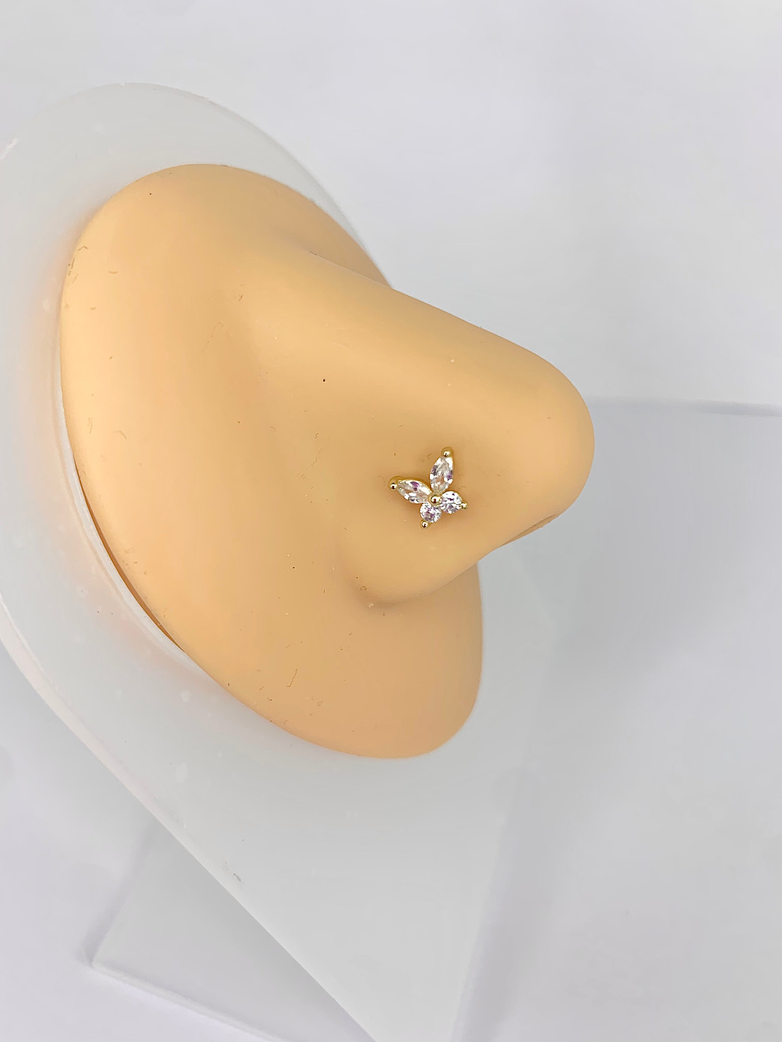Mariposa Nasenpiercing gold